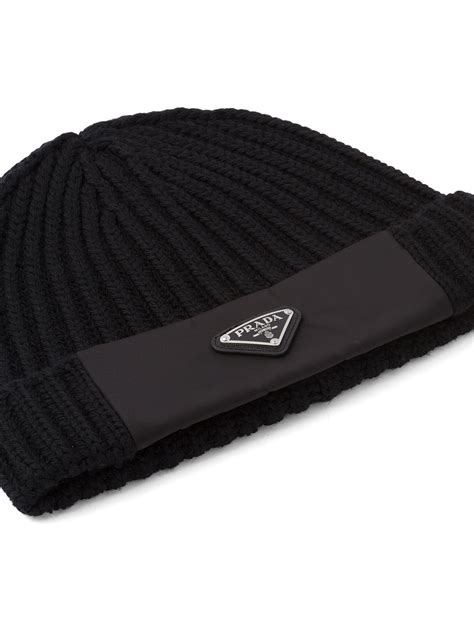 prada beanie with pom|prada hat farfetch.